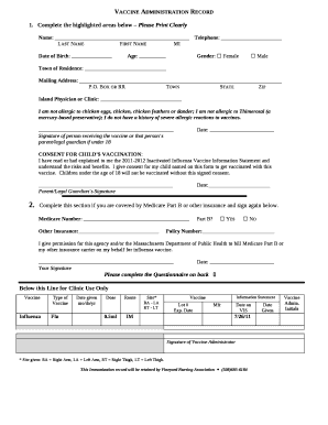 Date of Birth:Age:Gender: Female Male