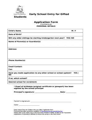 Early School Entry for Gifted Students