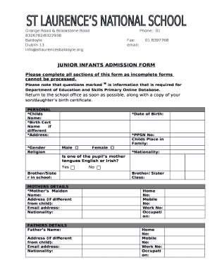 Grange Road & Brookstone RoadPhone:01 8326782/8322938