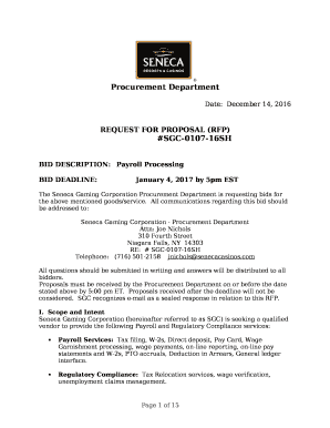 BID DESCRIPTION:Payroll Processing