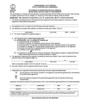 UPA-132STATEMENT OF REGISTRATION AS A VIRGINIA
