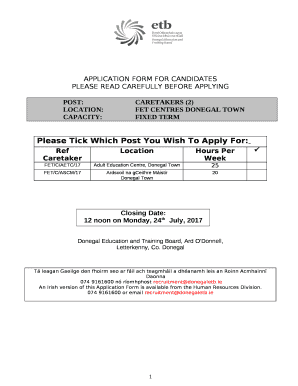 PLEASE READ CAREFULLY BEFORE APPLYING