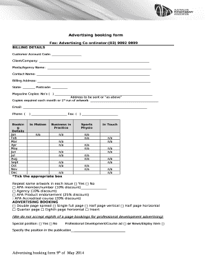 Fax: Advertising Co ordinator:(03) 9092 0899