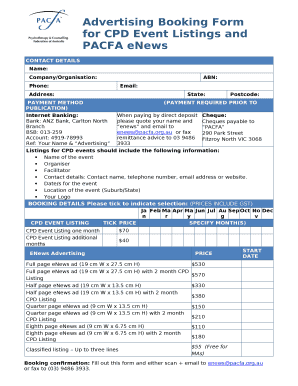 For CPD Event Listings and PACFA eNews