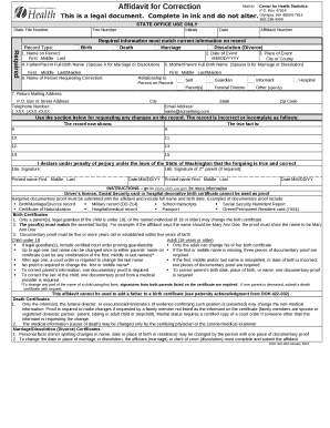 Required information must match current information on record