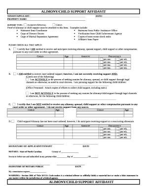 Support type:Alimony/SpousalChild