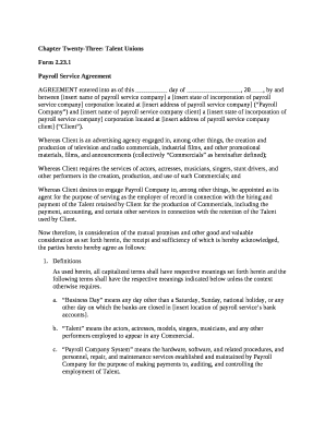 Chapter Twenty-Three: Talent Unions