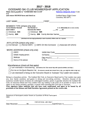 Make check payable to "GODDARD SKI CLUB"Sabrina Delgado Arias/ Code 618
