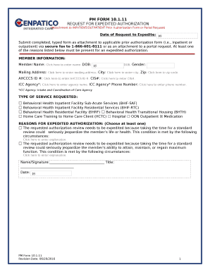 Date of Request to Expedite: