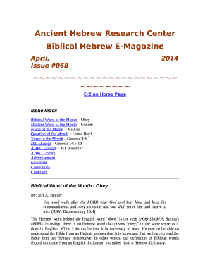 Biblical Word of the Month Obey