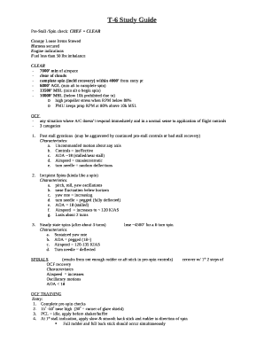 T-6 Study Guide