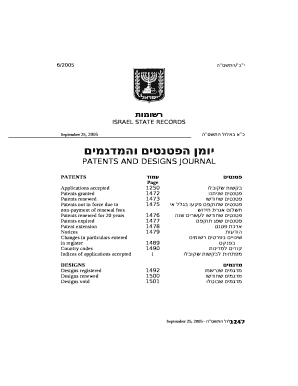 PATENTS AND DESIGNS JOURNAL