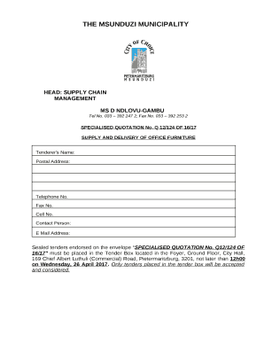 Request for quotation for provision of horticultural ... - SA-Tenders