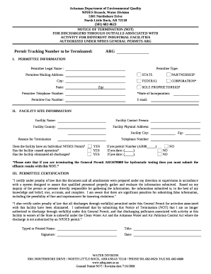 FOR DISCHARGERS THROUGH OUTFALLS ASSOCIATED WITH