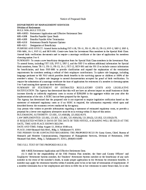 0035Retirement Application and Effective Retirement Date