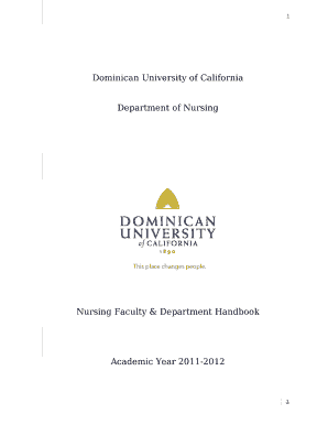 Nursing Faculty & Department Handbook