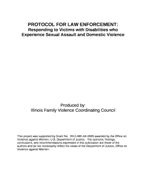 PROTOCOL FOR LAW ENFORCEMENT: