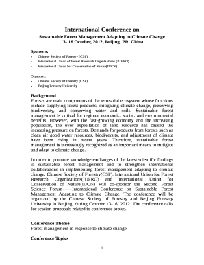 Sustainable Forest Management Adapting to Climate Change
