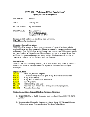 TFM 560Advanced Film Production