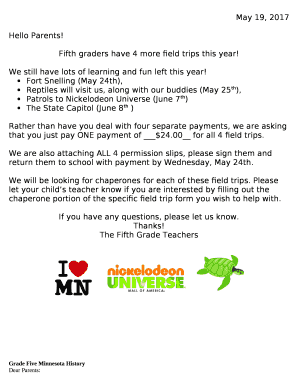 Fifth graders have 4 more field trips this year