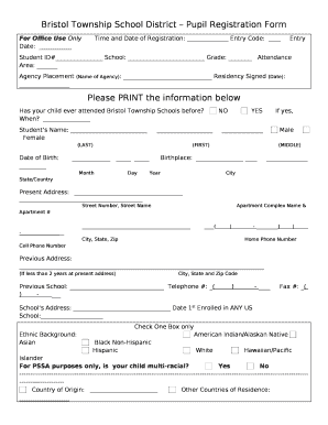 Transcript Requests - Bristol Township School District