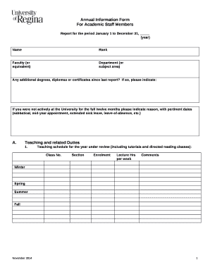 For Academic Staff Members