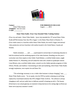 Contact:FOR IMMEDIATE RELEASE