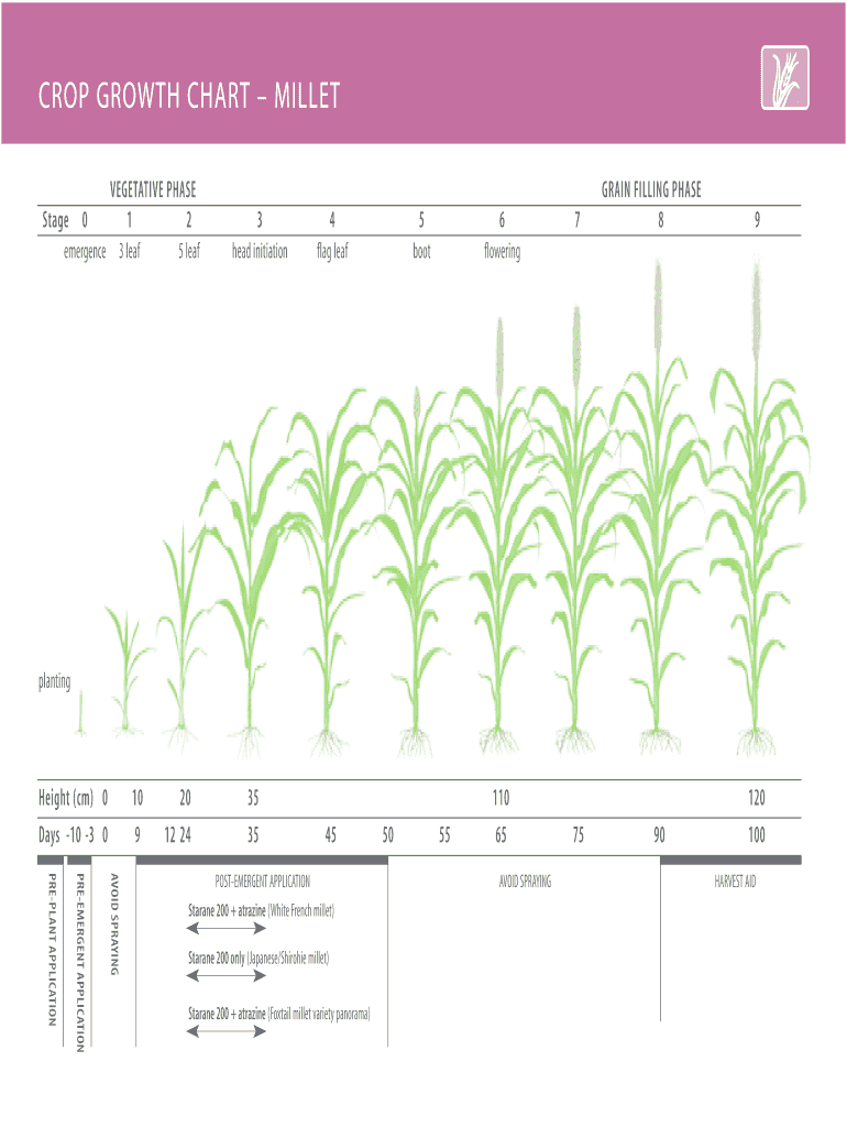 Fillable Online CROP GROWTH CHART MILLET Fax Email Print pdfFiller