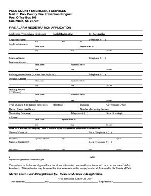 Mail to: Polk County Fire Prevention Program