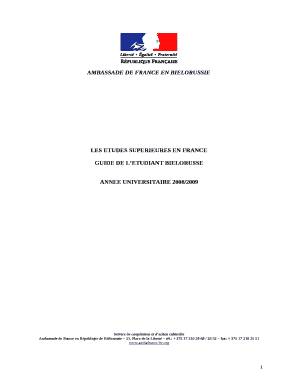Remplissable AMBASSADE DE FRANCE EN BIELORUSSIE