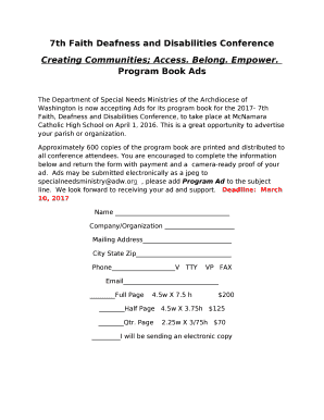 7th Faith Deafness and Disabilities Conference