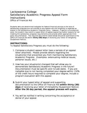 Students who are determined ineligible for federal financial aid due to the lack of satisfactory progress are not entitled to any federal aid until eligibility is regained as stated in the Satisfactory Academic Progress Policy