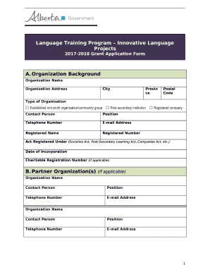 Language Training Program Innovative Language Projects