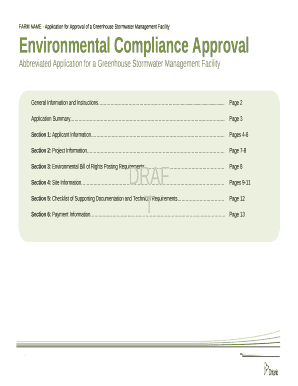 Environmental Compliance Approval