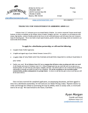 Airborne Arms LLCPhone: (763)464-4667