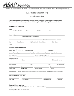 E-mail your completed application form and scan of your passport to wayne