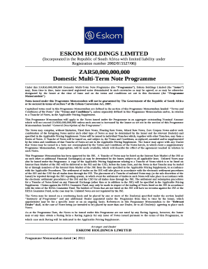 ESKOM HOLDINGS LIMITED