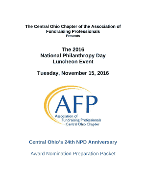 The Central Ohio Chapter of the Association of Fundraising Professionals