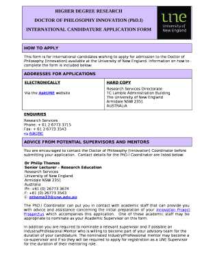 DOCTOR OF PHILOSOPHY INNOVATION (PhD