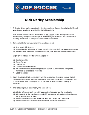 Dick Darley Scholarship