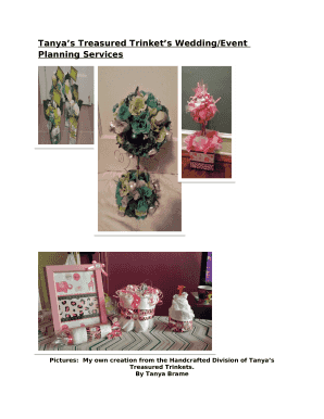 Tanyas Treasured Trinkets Wedding/Event Planning Services