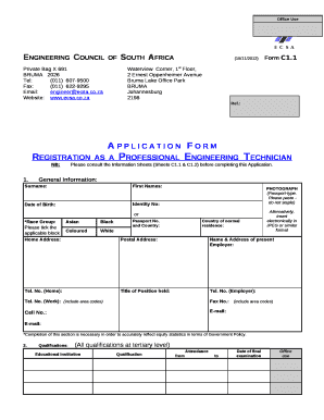 ENGINEERINGCOUNCILOFSOUTHAFRICA(15/11/2012)Form C1
