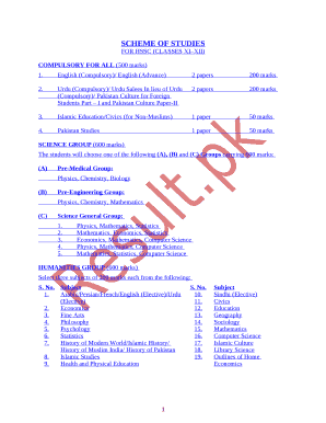 Islamic Education/Civics (for Non-Muslims)1 paper50 marks