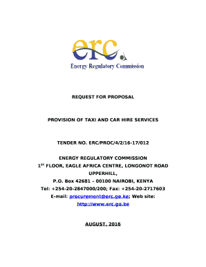 PROVISION OF TAXI AND CAR HIRE SERVICES