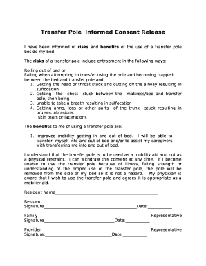 Transfer PoleInformed Consent Release