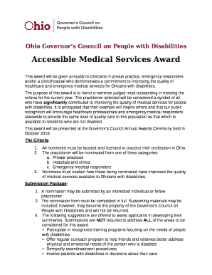 Accessible Medical Services Award