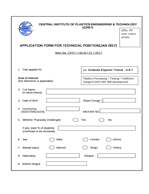 CENTRAL INSTITUTE OF PLASTICS ENGINEERING & TECHNOLOGY (CIPET)