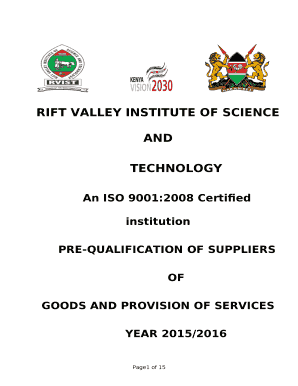 Rift valley institute of science and technology