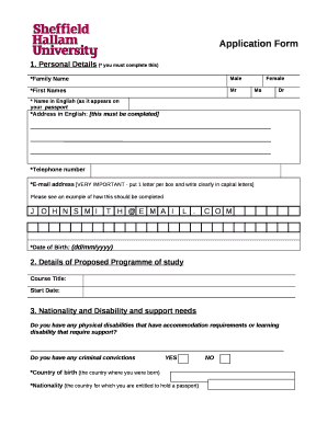 Personal Details (* you must complete this)