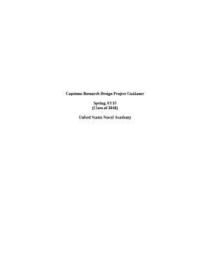 Capstone Research Design Project Guidance